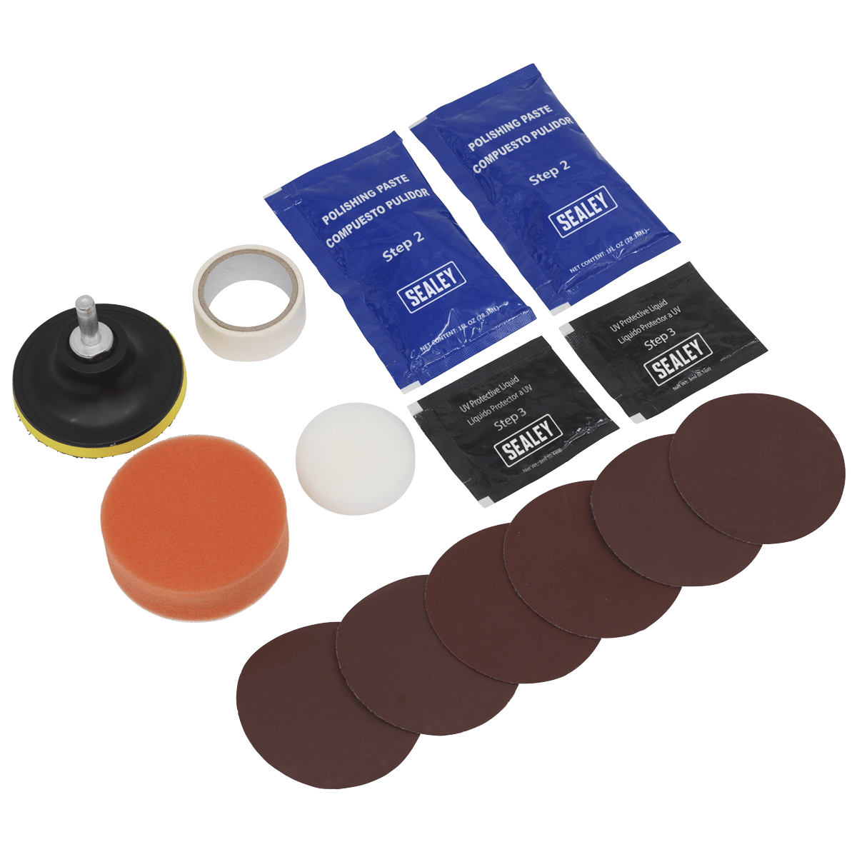 Sealey HRK01 Headlight Restoration Kit - HRK01 - Sealey Tools UK - Trade Counter Direct