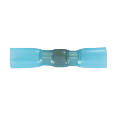 Sealey HSSB25B Heat Shrink Butt Connector with Crimp & Solder Blue Pack of 25 - HSSB25B - Sealey Tools UK - Trade Counter Direct