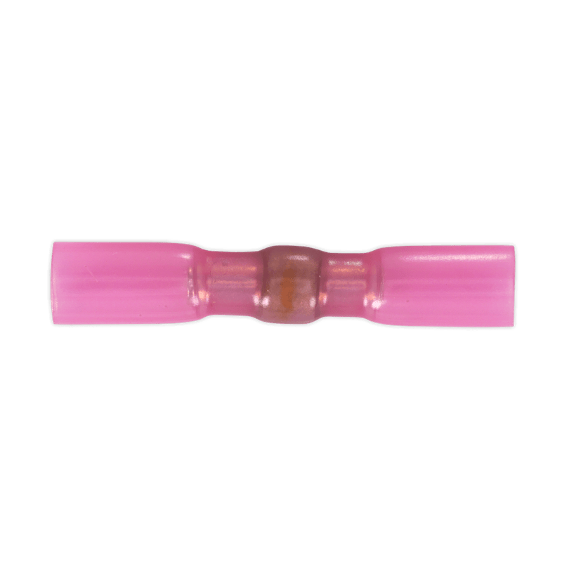 Sealey HSSB25R Heat Shrink Butt Connector with Crimp & Solder Red Pack of 25 - HSSB25R - Sealey Tools UK - Trade Counter Direct