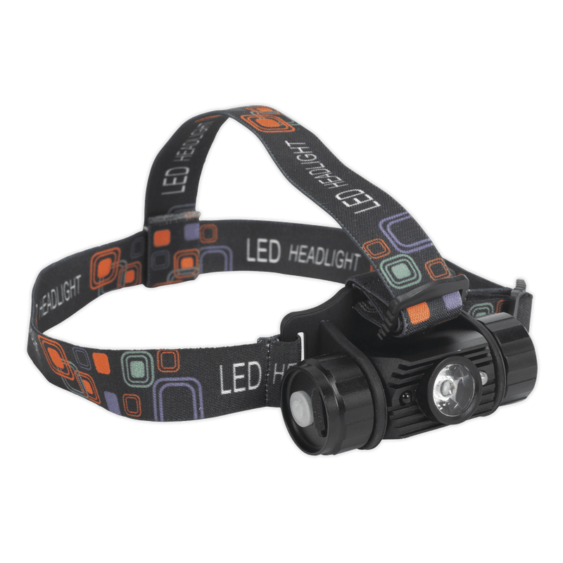Sealey HT108LED Rechargeable Head Torch 5W CREE* XPG LED Auto - Sensor - HT108LED - Sealey Tools UK - Trade Counter Direct