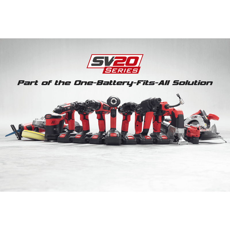 Sealey HVD16C 2 - in - 1 Cordless/Corded High Velocity Drum Fan 16" 230V/20V SV20 Series - HVD16C - Sealey Tools UK - Trade Counter Direct