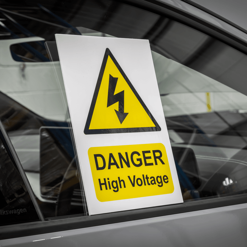 Sealey HVSA4 High Voltage Warning Sign 200 x 300mm - HVSA4 - Sealey Tools UK - Trade Counter Direct