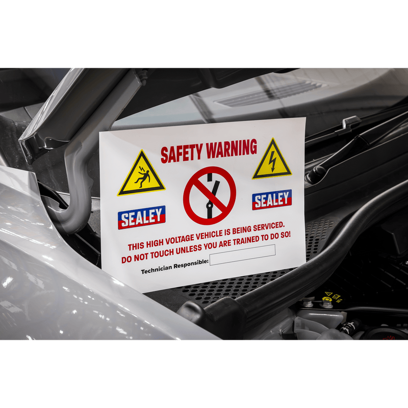 Sealey HYBRIDSIGN Hybrid/Electric Vehicle Warning Sign - HYBRIDSIGN - Sealey Tools UK - Trade Counter Direct