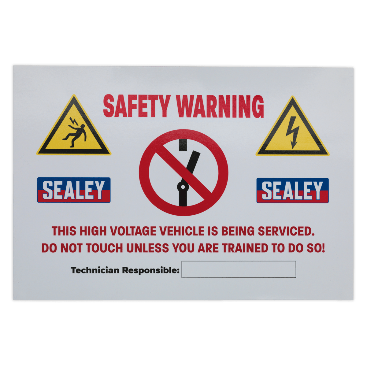 Sealey HYBRIDSIGN Hybrid/Electric Vehicle Warning Sign - HYBRIDSIGN - Sealey Tools UK - Trade Counter Direct