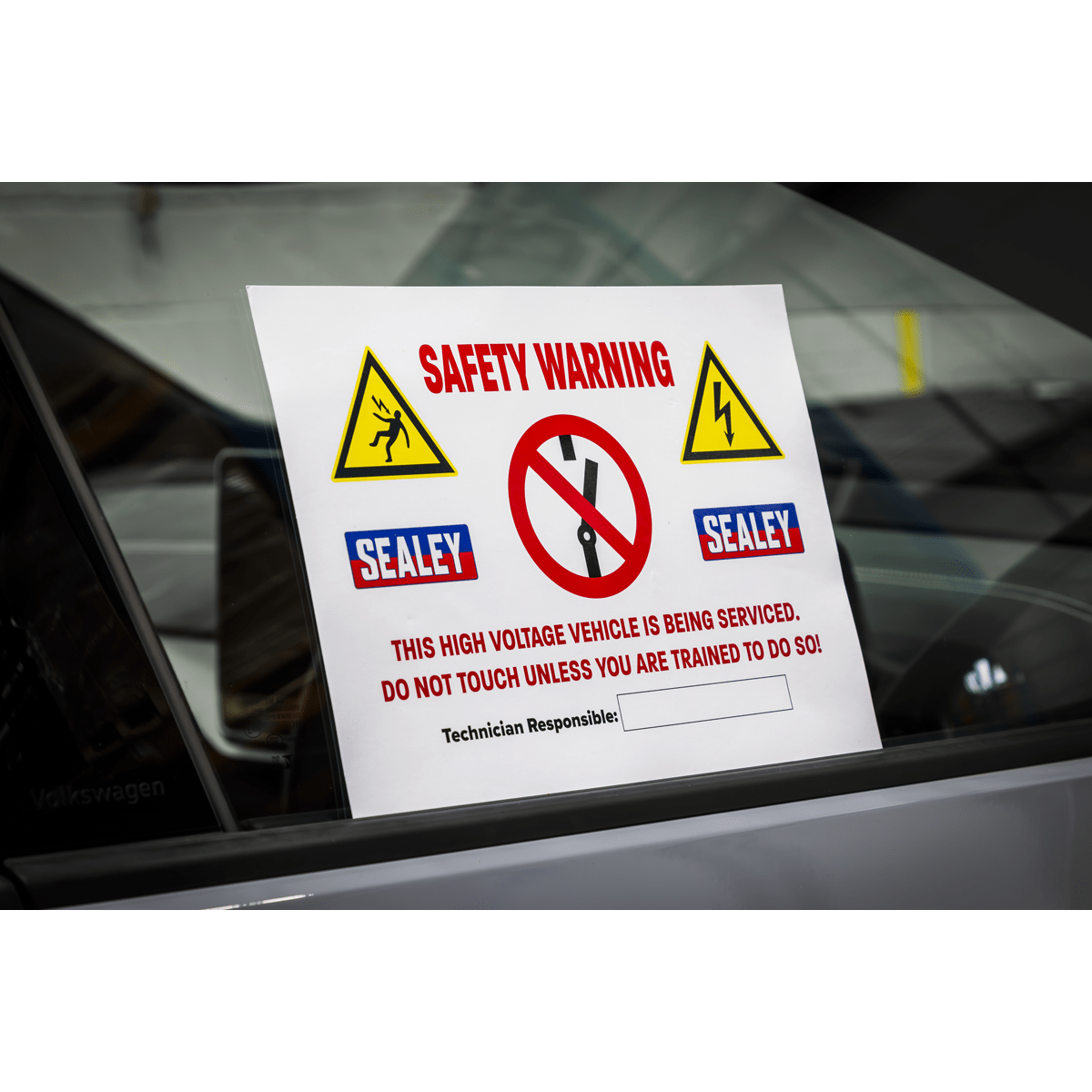 Sealey HYBRIDSIGN Hybrid/Electric Vehicle Warning Sign - HYBRIDSIGN - Sealey Tools UK - Trade Counter Direct