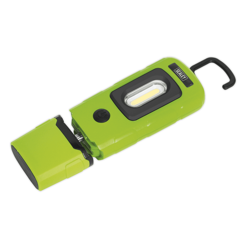 Sealey LED3601G Rechargeable 360° Inspection Light 3W COB & 1W SMD LED Green Lithium - Polymer - LED3601G - Sealey Tools UK - Trade Counter Direct