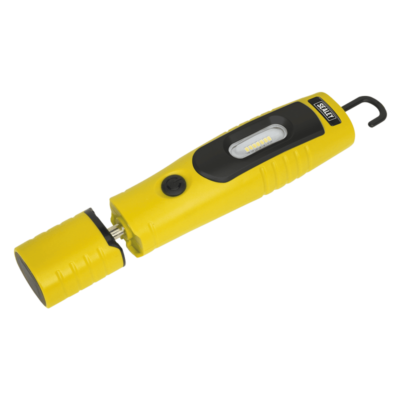 Sealey LED3602Y Rechargeable 360° Inspection Light 7 SMD & 3W SMD LED Yellow Lithium - ion - LED3602Y - Sealey Tools UK - Trade Counter Direct