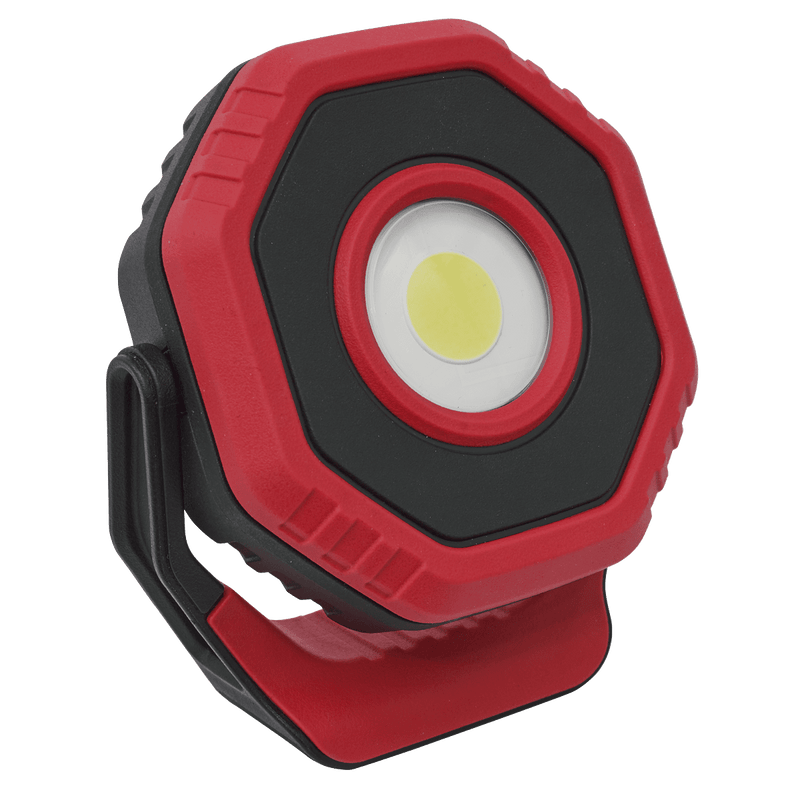 Sealey LED700PR Rechargeable Pocket Floodlight with Magnet 360° 7W COB LED - Red - LED700PR - Sealey Tools UK - Trade Counter Direct