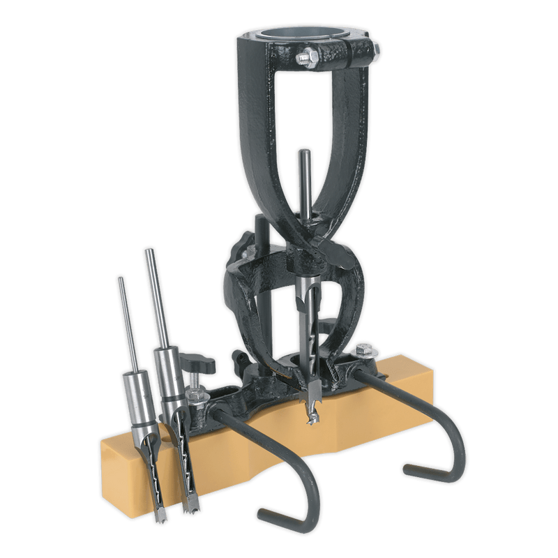 Sealey MA10 Wood Mortising Attachment 40 - 65mm with Chisels - MA10 - Sealey Tools UK - Trade Counter Direct