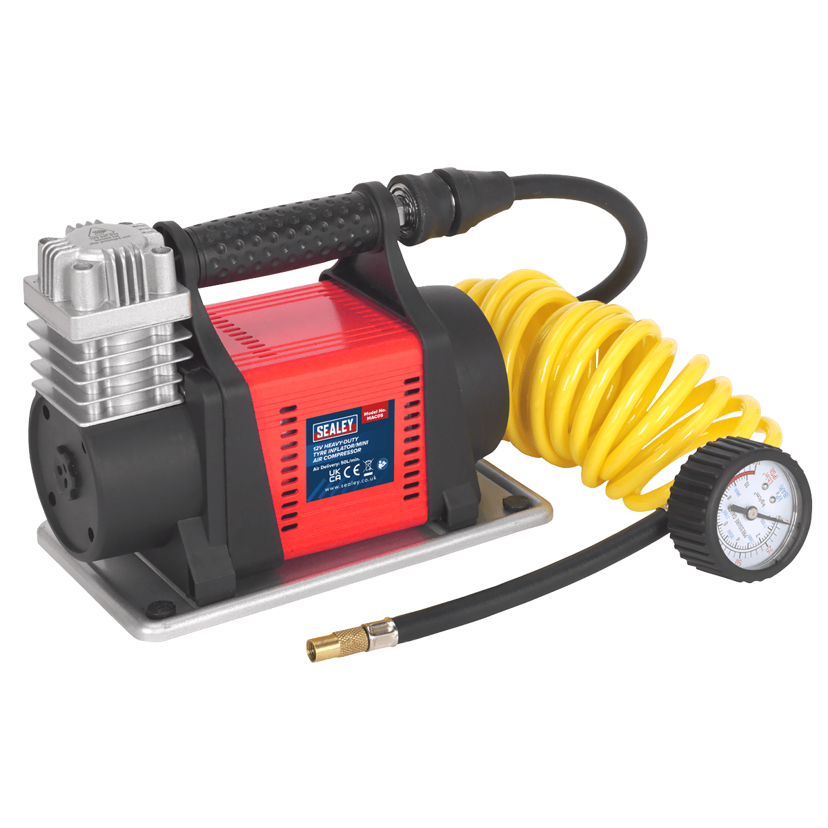Sealey MAC05 Tyre Inflator/Mini Air Compressor 12V Heavy - Duty - MAC05 - Sealey Tools UK - Trade Counter Direct