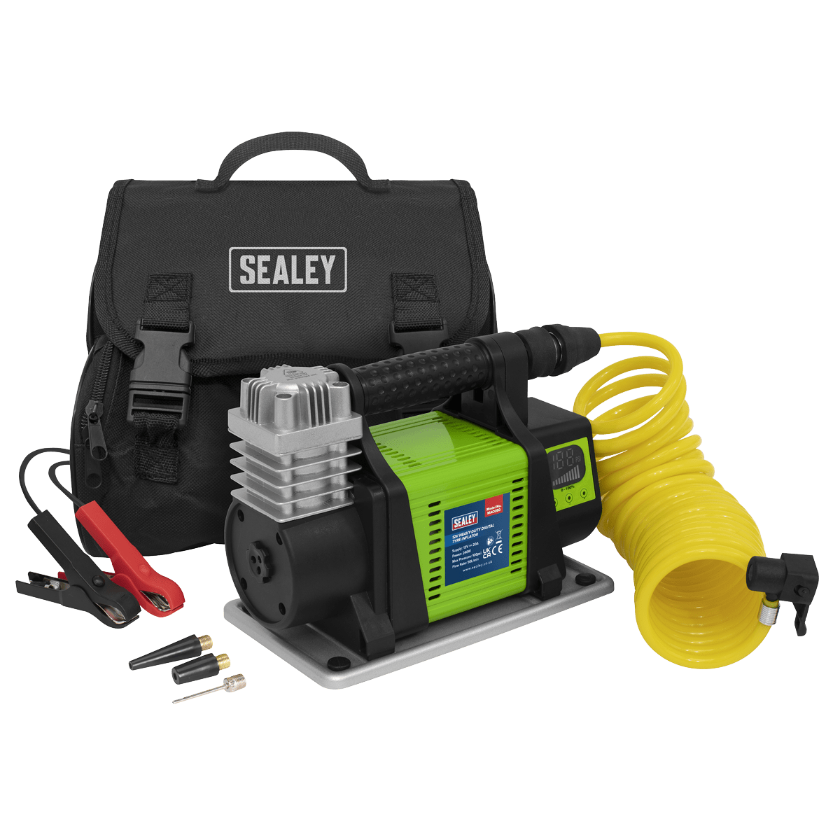 Sealey MAC05D Heavy-Duty Digital Tyre Inflator 12V - MAC05D - Sealey Tools UK - Trade Counter Direct