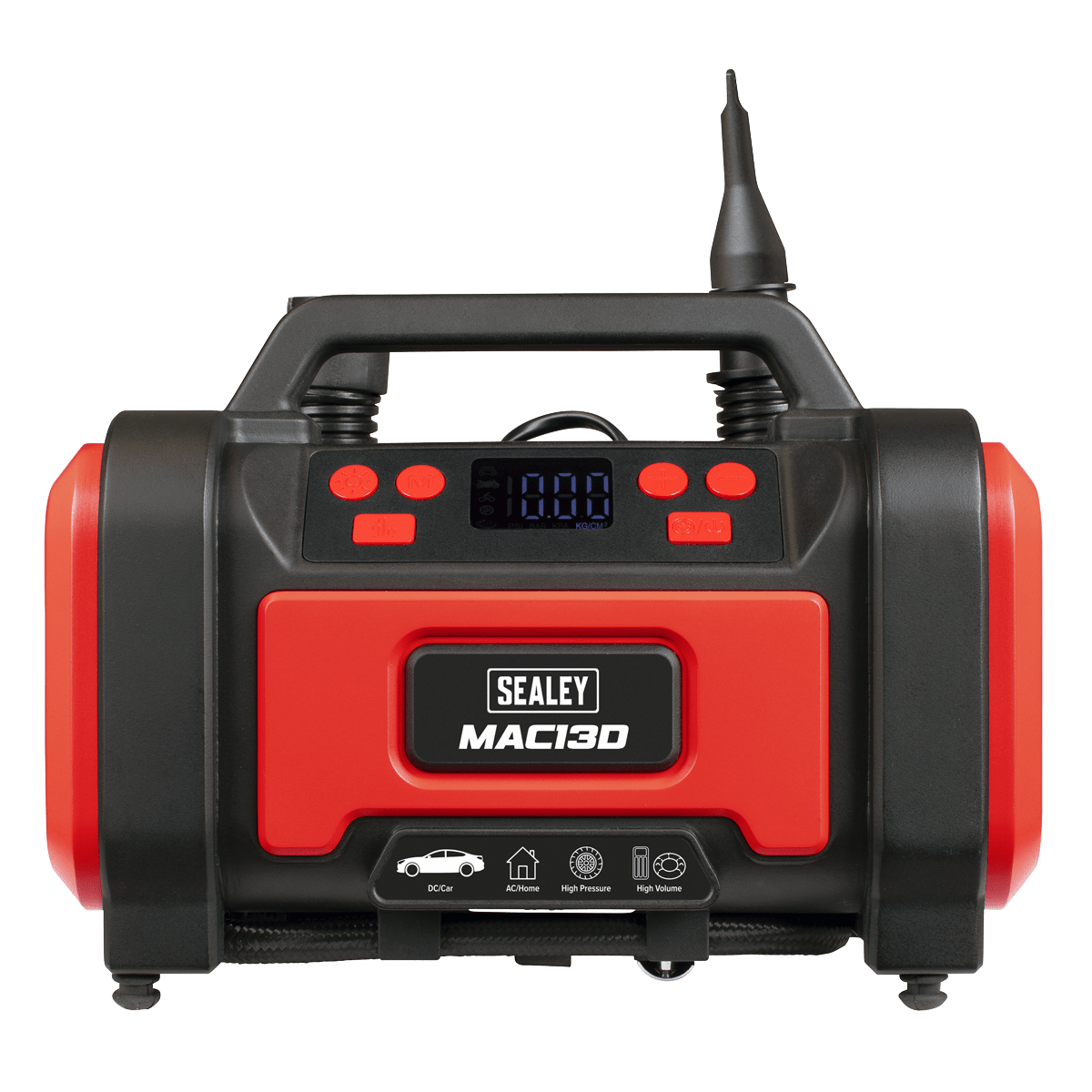 Sealey MAC13D Tyre Inflator & High-Volume Air Pump 12V/230V AC - MAC13D - Sealey Tools UK - Trade Counter Direct