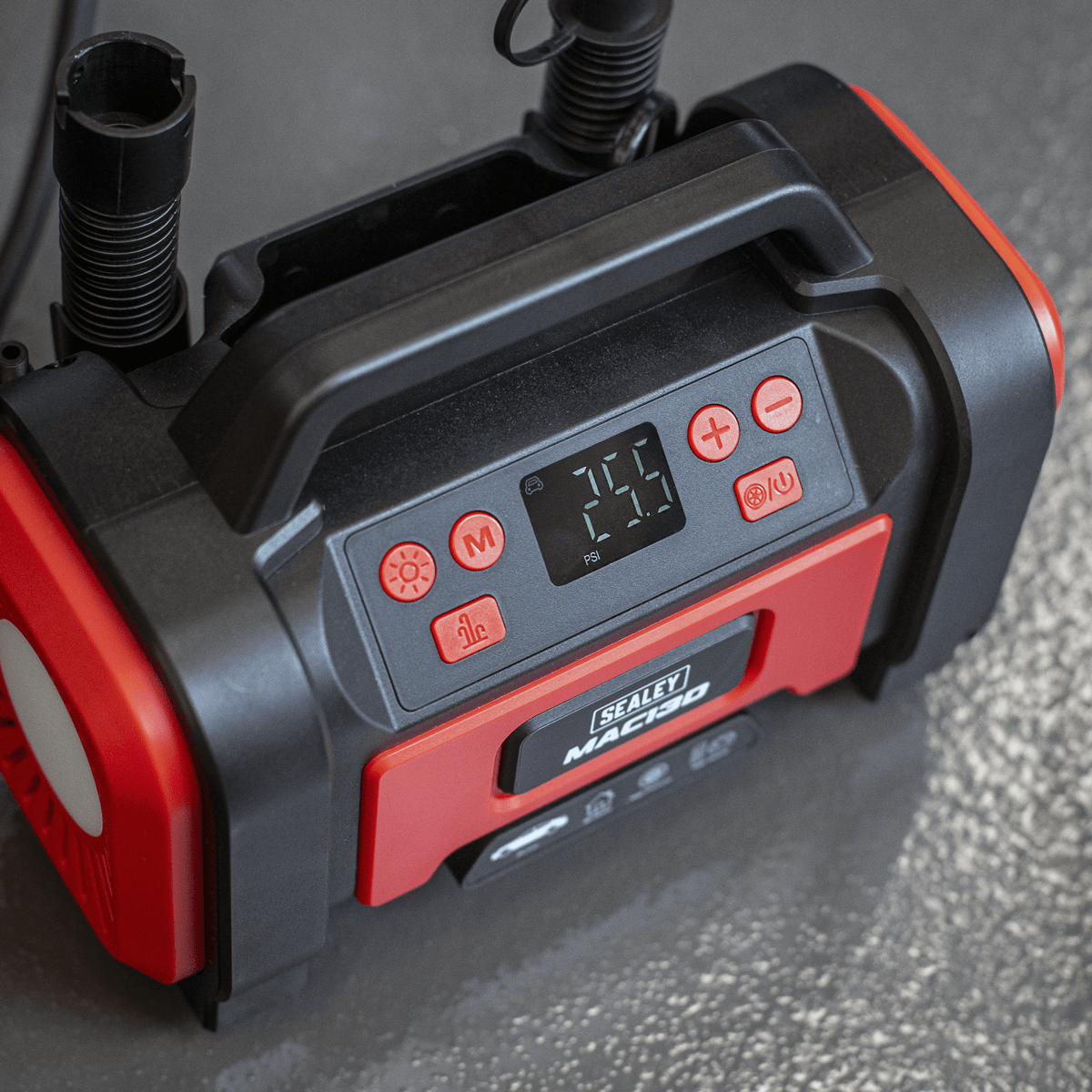 Sealey MAC13D Tyre Inflator & High-Volume Air Pump 12V/230V AC - MAC13D - Sealey Tools UK - Trade Counter Direct