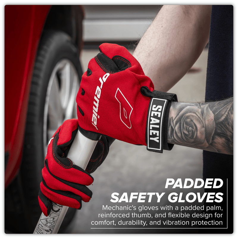 Sealey MG796XL Premier Mechanic's Gloves Padded Palm - Extra-Large Pair - MG796XL - Sealey Tools UK - Trade Counter Direct