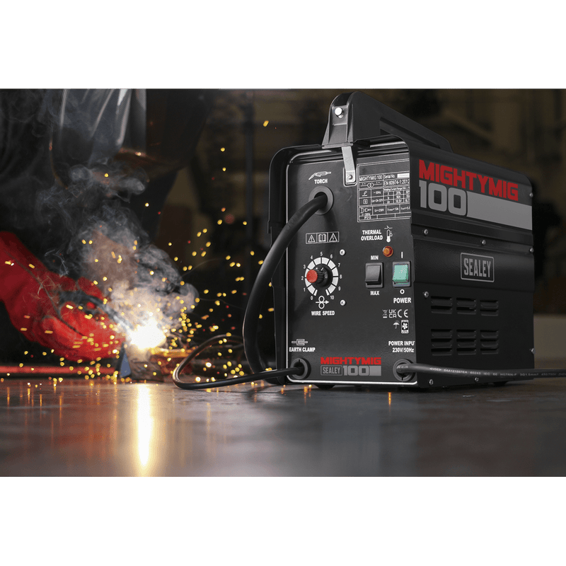 Sealey MIGHTYMIG100 No - Gas MIG Welder 100Amp 230V - MIGHTYMIG100 - Sealey Tools UK - Trade Counter Direct