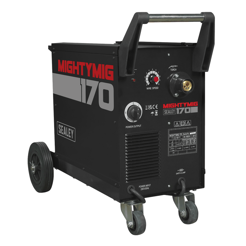 Sealey MIGHTYMIG170 Professional Gas/Gasless MIG Welder with Euro Torch 170A - MIGHTYMIG170 - Sealey Tools UK - Trade Counter Direct