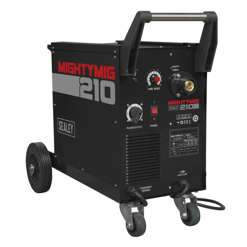 Sealey MIGHTYMIG210 Professional Gas/Gasless MIG Welder with Euro Torch 210A - MIGHTYMIG210 - Sealey Tools UK - Trade Counter Direct