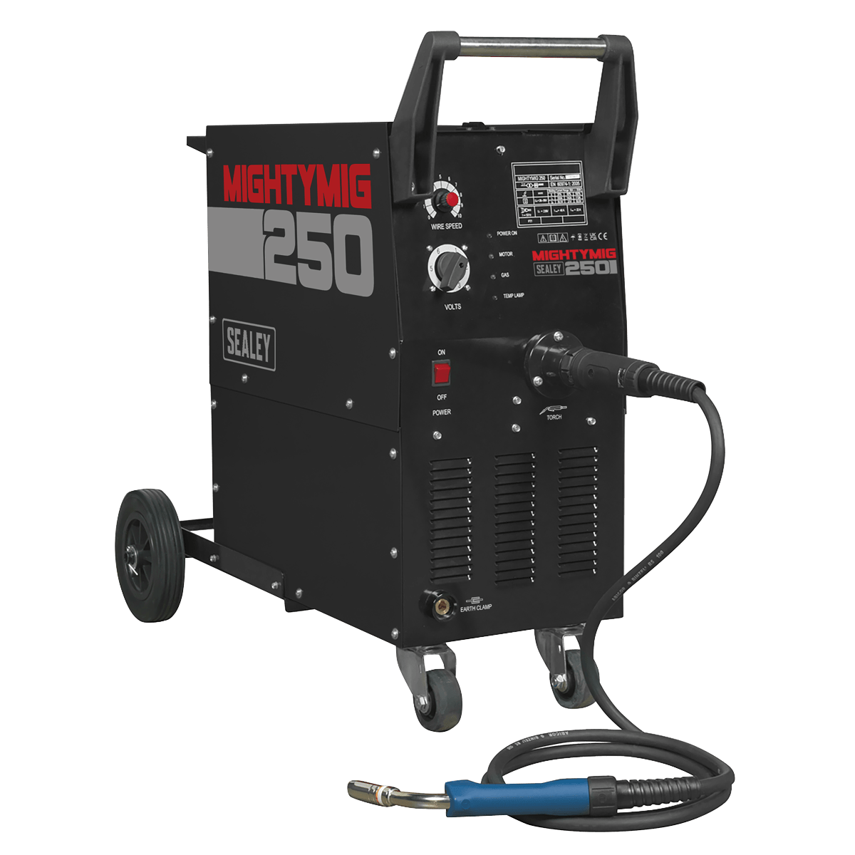 Sealey MIGHTYMIG250 Professional Gas/Gasless MIG Welder with Euro Torch 250A - MIGHTYMIG250 - Sealey Tools UK - Trade Counter Direct