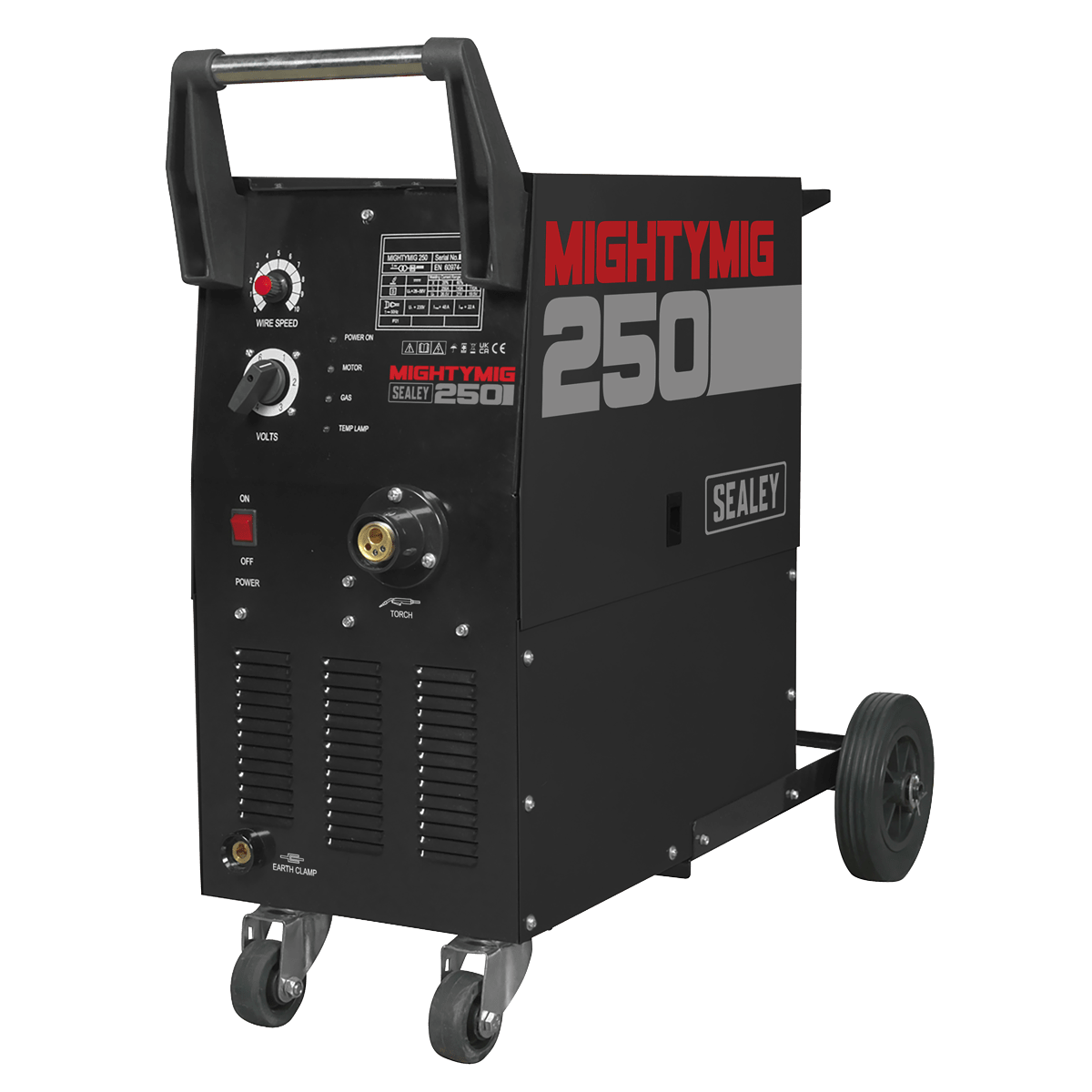 Sealey MIGHTYMIG250 Professional Gas/Gasless MIG Welder with Euro Torch 250A - MIGHTYMIG250 - Sealey Tools UK - Trade Counter Direct