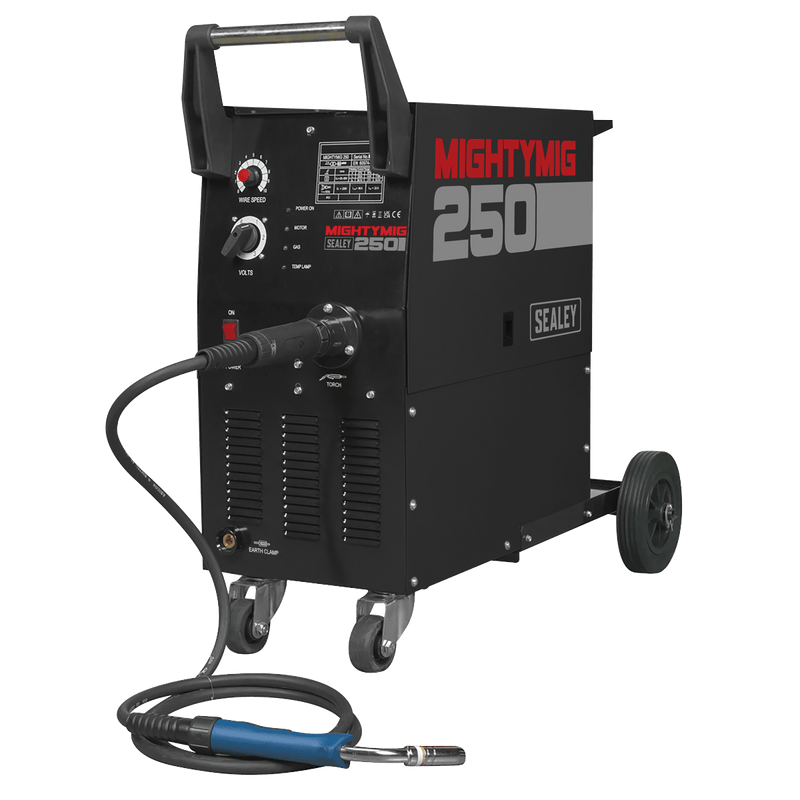 Sealey MIGHTYMIG250 Professional Gas/Gasless MIG Welder with Euro Torch 250A - MIGHTYMIG250 - Sealey Tools UK - Trade Counter Direct