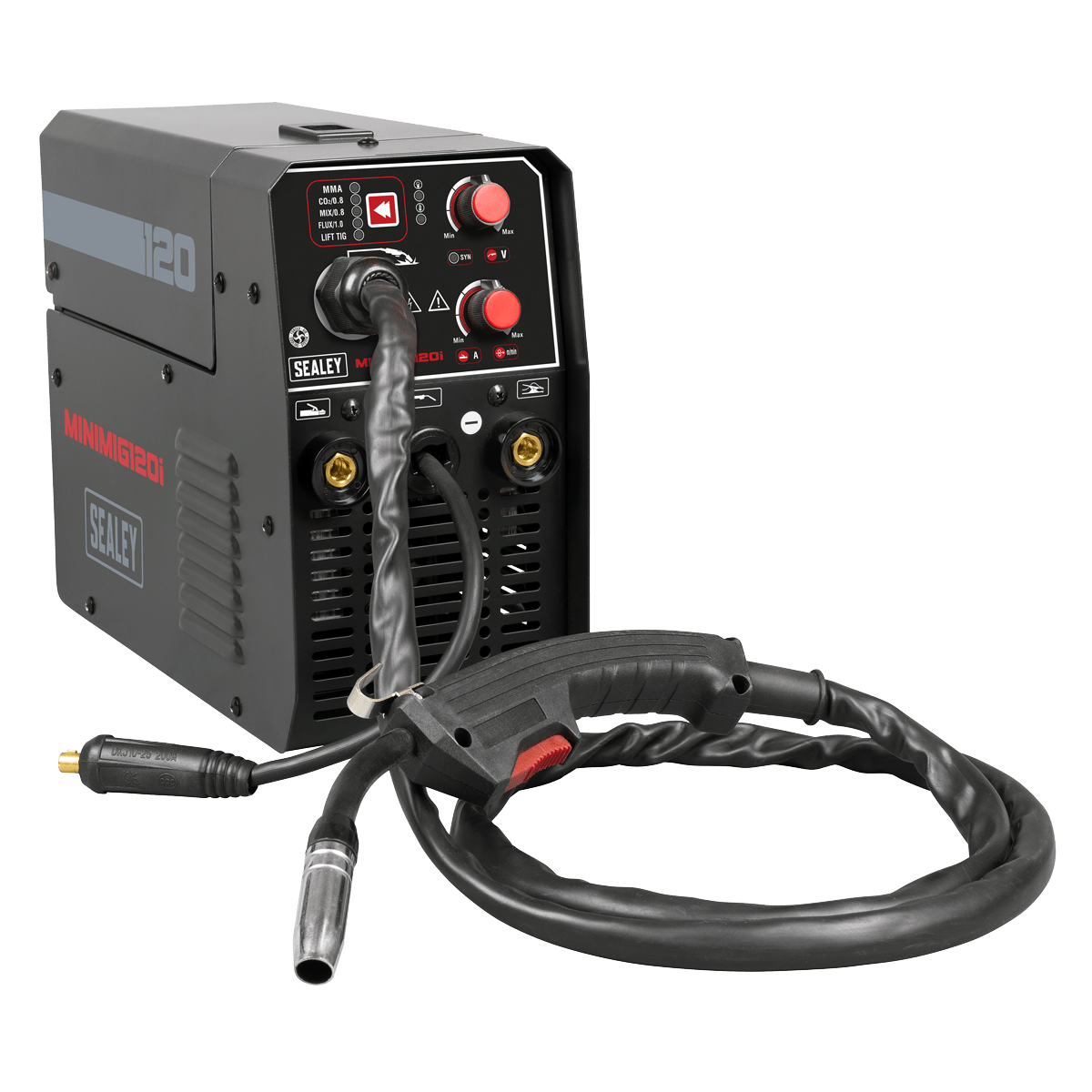 Sealey MINIMIG120I MIG/TIG & MMA (ARC/STICK) Inverter Welder 120A 230V - MINIMIG120I - Sealey Tools UK - Trade Counter Direct
