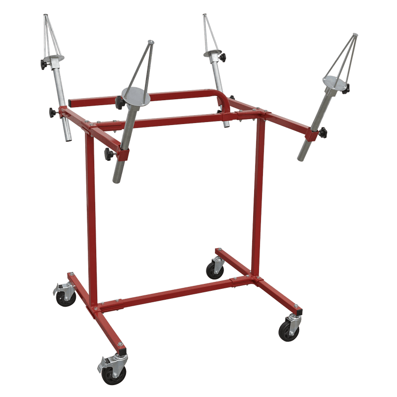 Sealey MK71 Alloy Wheel Painting/Repair Stand - 4 Wheel Capacity - MK71 - Sealey Tools UK - Trade Counter Direct