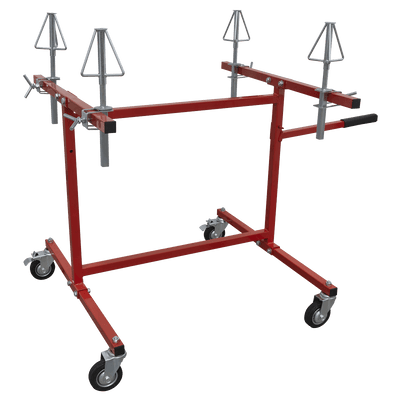 Sealey MK74 Alloy Wheel Repair/Painting Stand - 4 Wheel Capacity - MK74 - Sealey Tools UK - Trade Counter Direct
