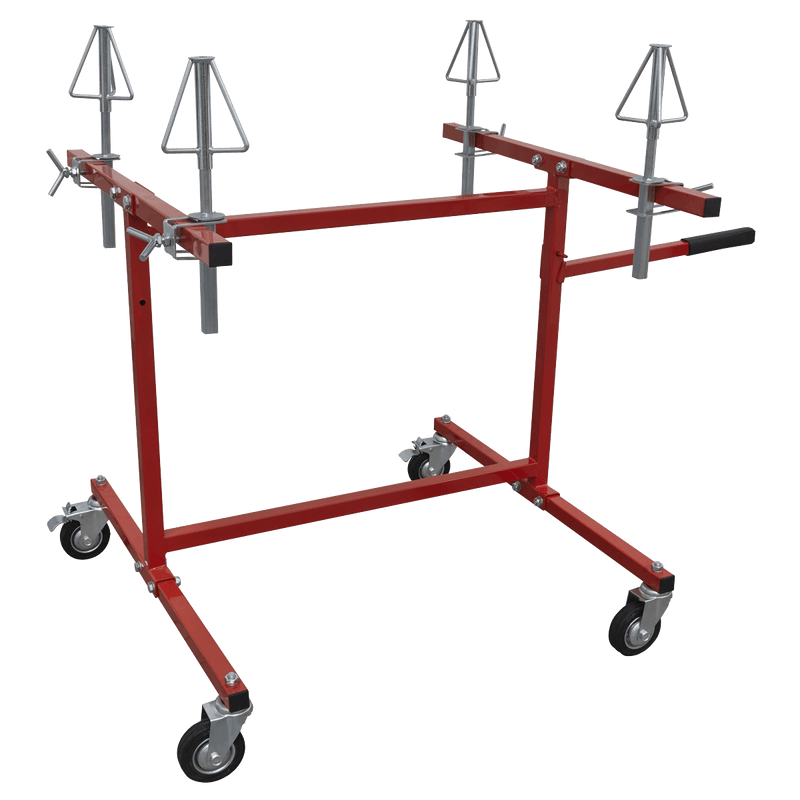 Sealey MK74 Alloy Wheel Repair/Painting Stand - 4 Wheel Capacity - MK74 - Sealey Tools UK - Trade Counter Direct