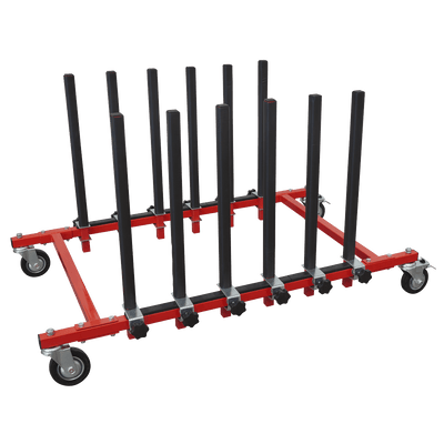 Sealey MK76 Panel Storage Rack Mobile Holds 5 Panels - MK76 - Sealey Tools UK - Trade Counter Direct