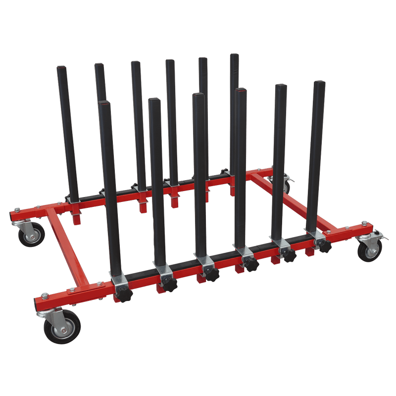 Sealey MK76 Panel Storage Rack Mobile Holds 5 Panels - MK76 - Sealey Tools UK - Trade Counter Direct