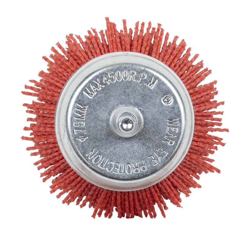 Sealey NFB75 75mm Nylon Filament Cup Brush with 6mm Shaft - NFB75 - Sealey Tools UK - Trade Counter Direct