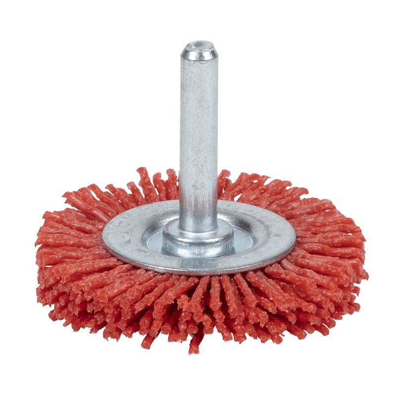 Sealey NFBC50 50mm Nylon Filament Circular Brush with 6mm Shaft - NFBC50 - Sealey Tools UK - Trade Counter Direct