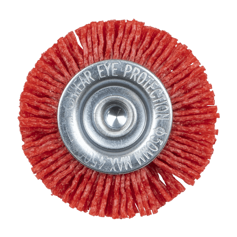 Sealey NFBC50 50mm Nylon Filament Circular Brush with 6mm Shaft - NFBC50 - Sealey Tools UK - Trade Counter Direct