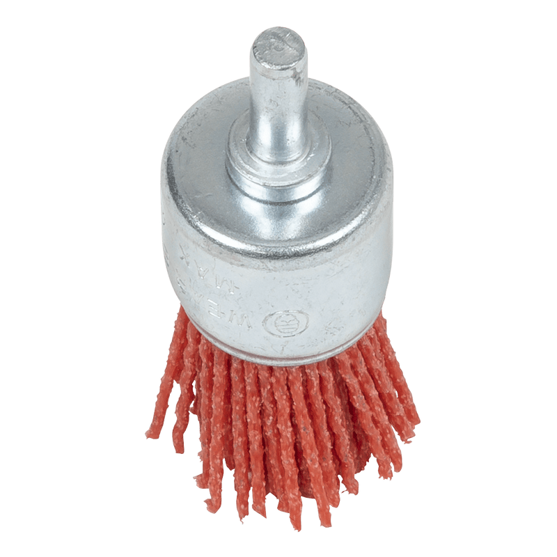 Sealey NFBE25 25mm Nylon Filament End Brush with 6mm Shaft - NFBE25 - Sealey Tools UK - Trade Counter Direct