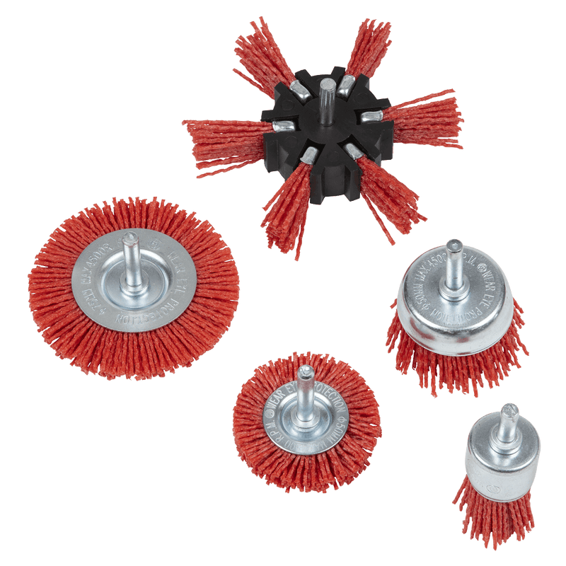 Sealey NFBS05 Nylon Filament 5pc Brush Set - NFBS05 - Sealey Tools UK - Trade Counter Direct