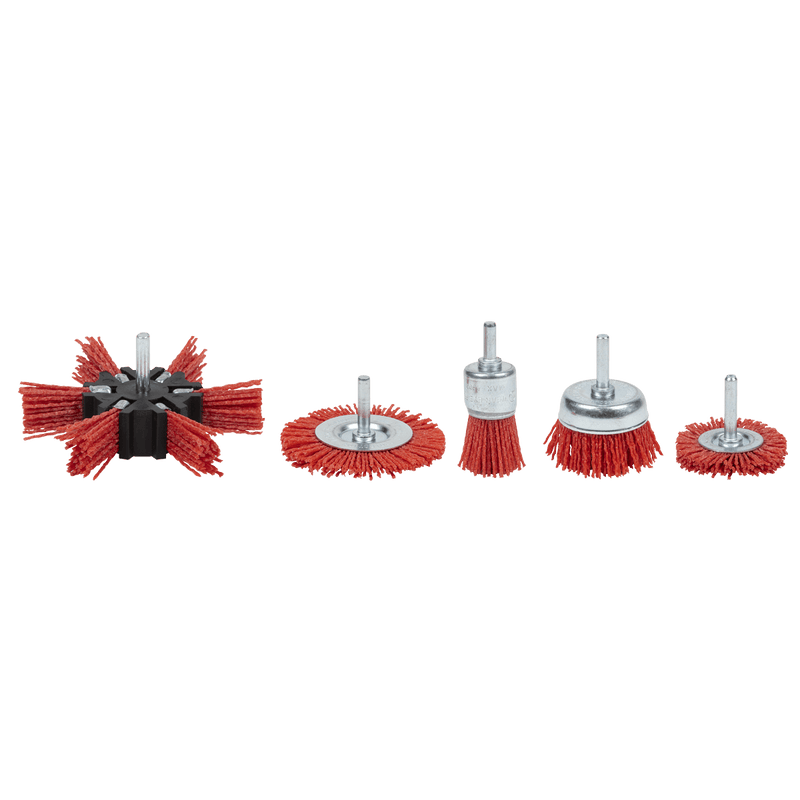 Sealey NFBS05 Nylon Filament 5pc Brush Set - NFBS05 - Sealey Tools UK - Trade Counter Direct