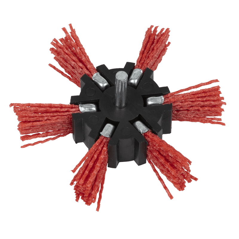 Sealey NFBS100 100mm Nylon Filament Strip Brush with 6mm Shaft - NFBS100 - Sealey Tools UK - Trade Counter Direct