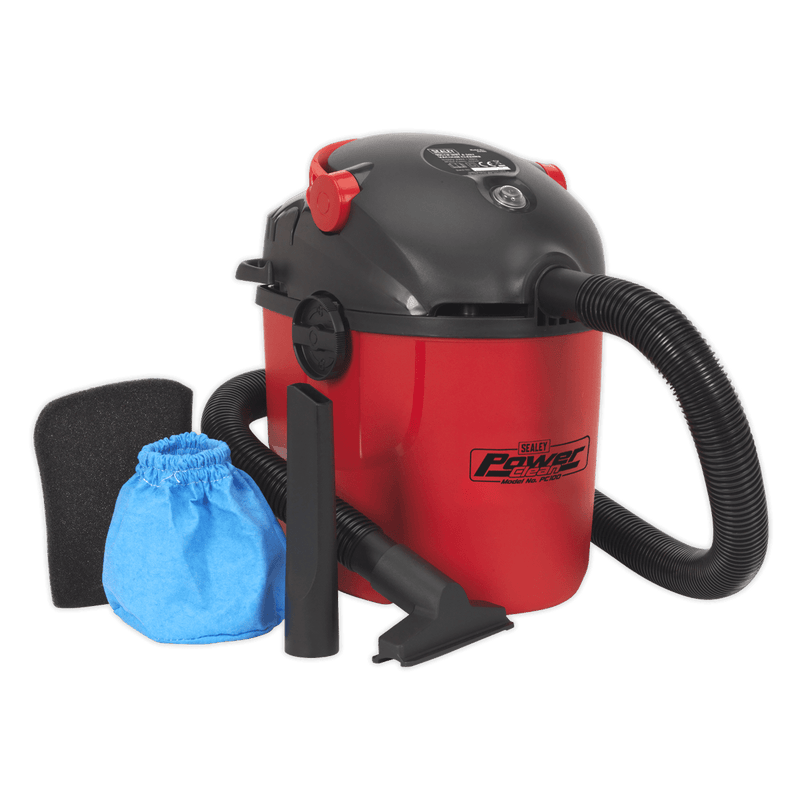 Sealey PC100 Vacuum Cleaner Wet & Dry 10L 1000W/230V - PC100 - Sealey Tools UK - Trade Counter Direct