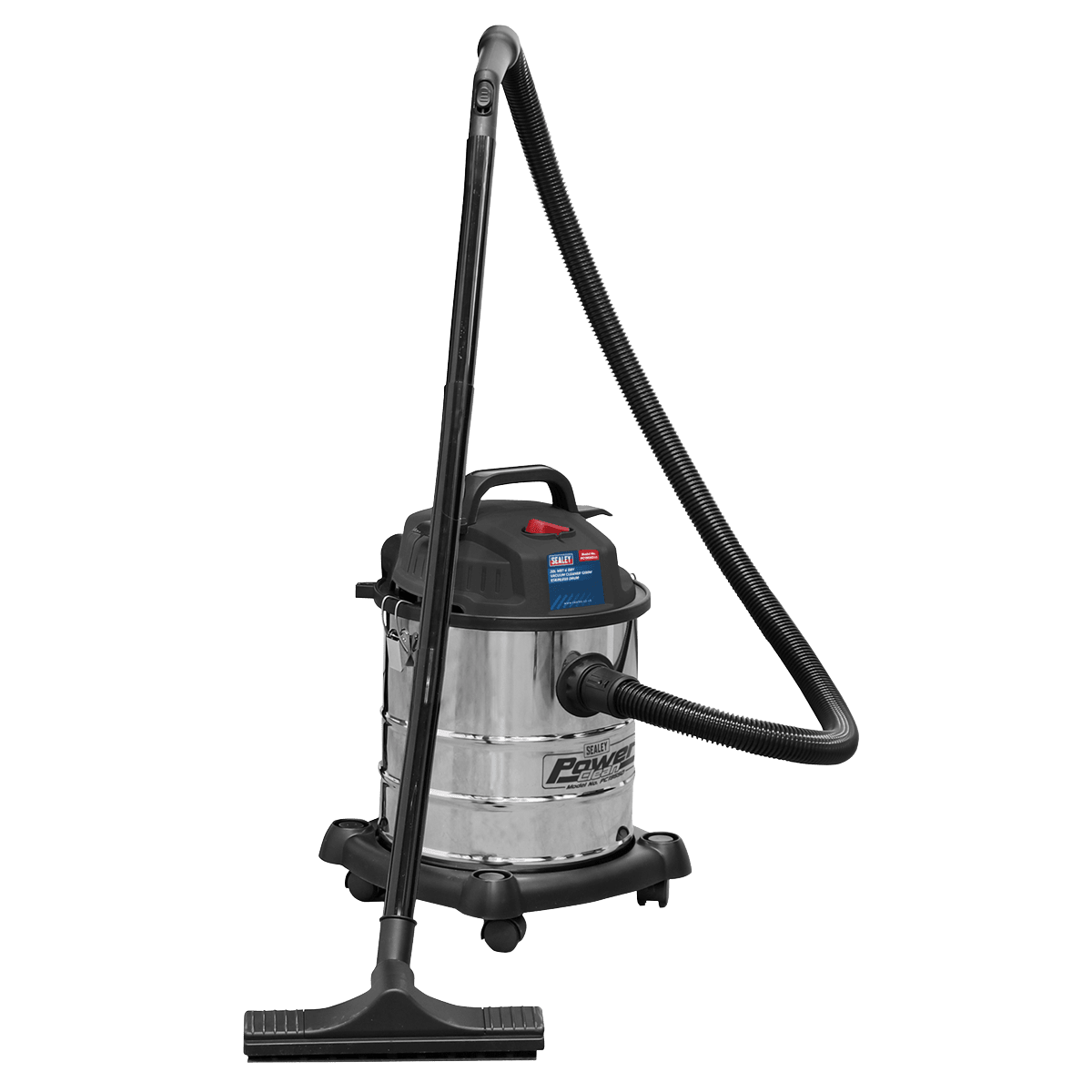 Sealey PC195SD Vacuum Cleaner Wet & Dry 20L 1200W/230V Stainless Drum - PC195SD - Sealey Tools UK - Trade Counter Direct