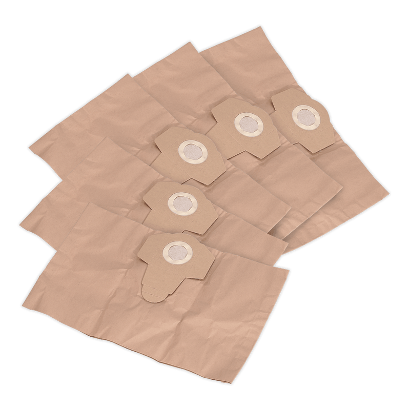 Sealey PC200PB5 Dust Collection Bag for PC200 Series Pack of 5 - PC200PB5 - Sealey Tools UK - Trade Counter Direct