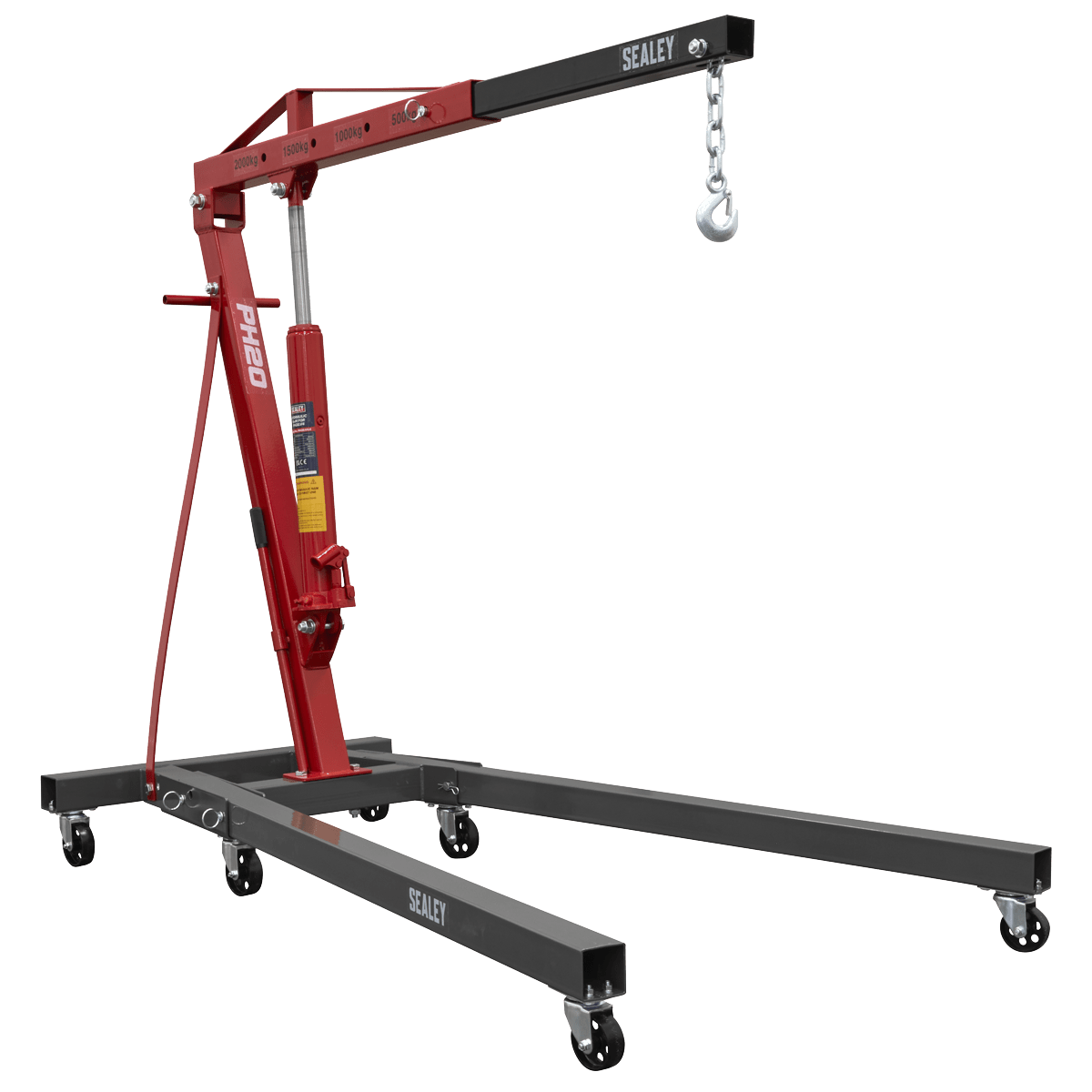Sealey PH20 Folding Crane 2tonne - Cranes - SLY-8466 - Sealey Tools UK - Trade Counter Direct