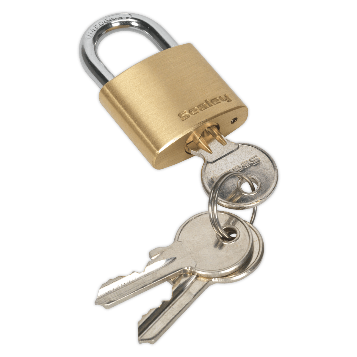 Sealey PL100 Brass Body Padlock 30mm - PL100 - Sealey Tools UK - Trade Counter Direct