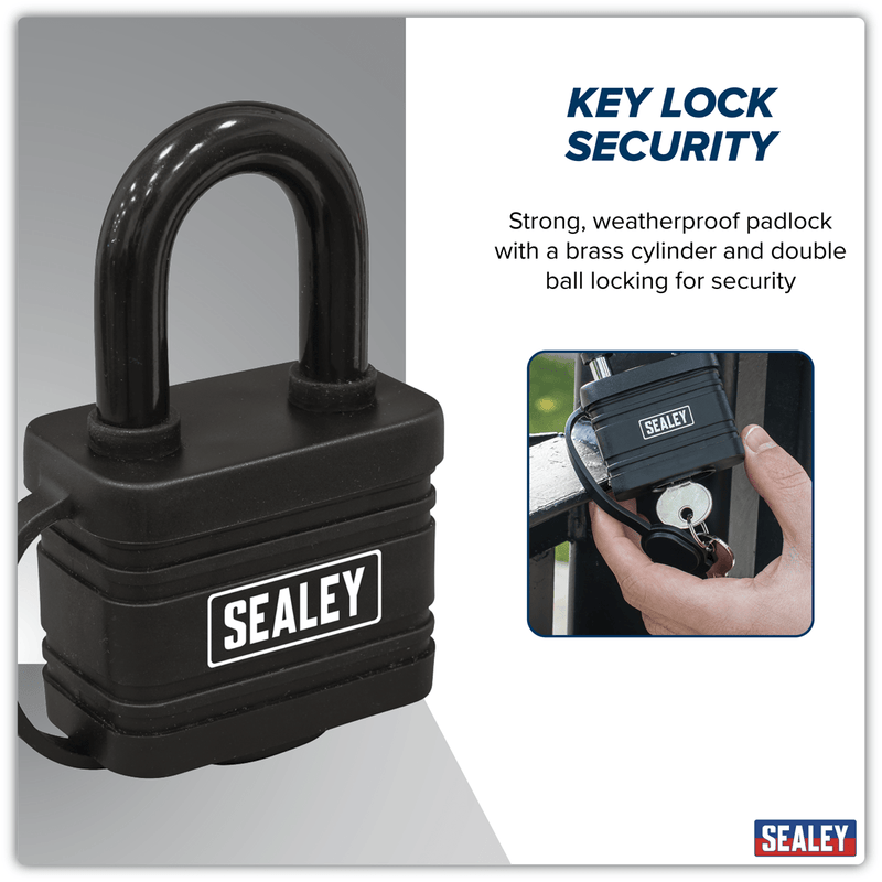 Sealey PL302W Steel Body Weatherproof Padlock 54mm - PL302W - Sealey Tools UK - Trade Counter Direct