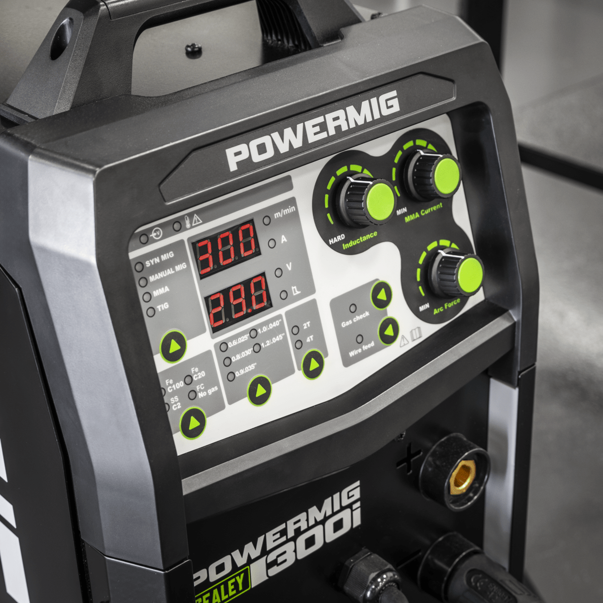 Sealey POWERMIG300I 300A Professional Gas/Gasless MIG/TIG/MMA Inverter Welder 400V 3ph - POWERMIG300I - Sealey Tools UK - Trade Counter Direct