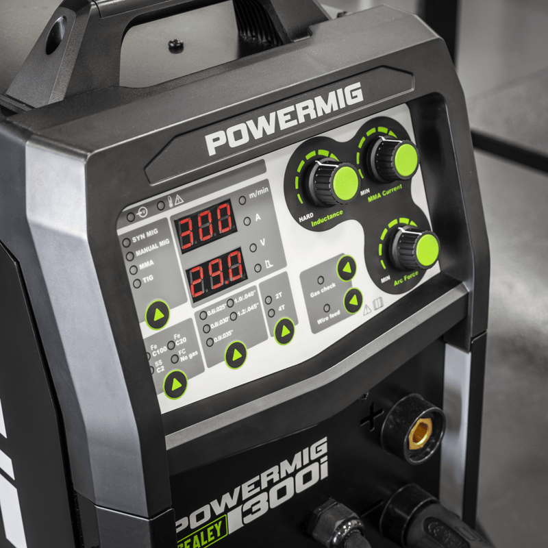 Sealey POWERMIG300I 300A Professional Gas/Gasless MIG/TIG/MMA Inverter Welder 400V 3ph - POWERMIG300I - Sealey Tools UK - Trade Counter Direct