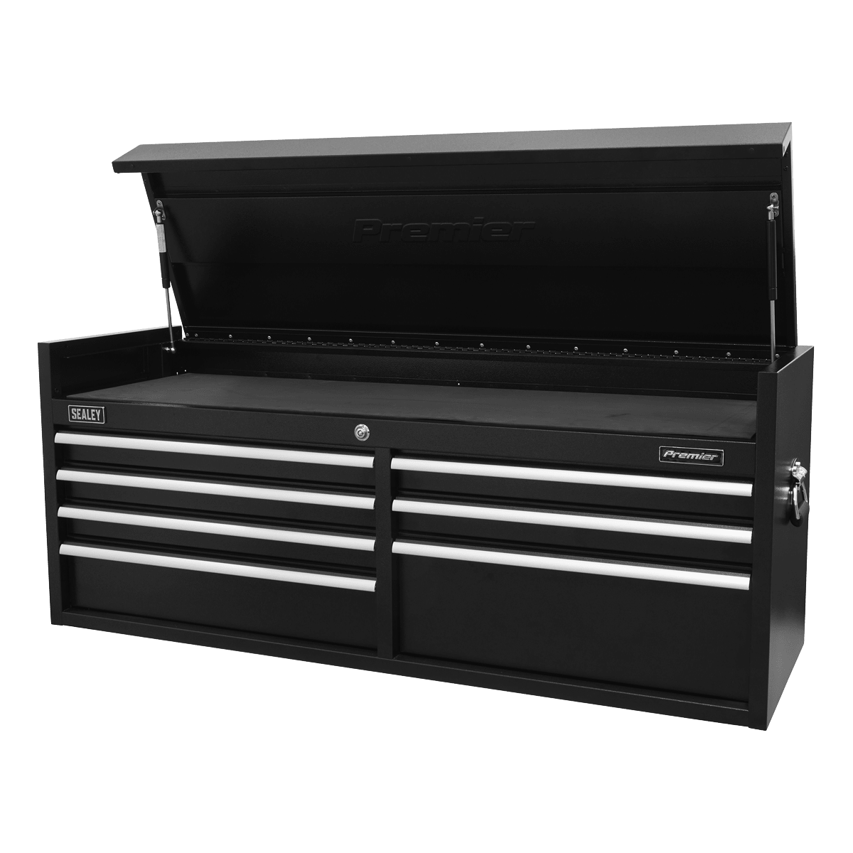 Sealey PTB141507 Premier™ Heavy-Duty Extra-Wide Topchest 7 Drawer 1415mm - Black - PTB141507 - Sealey Tools UK - Trade Counter Direct