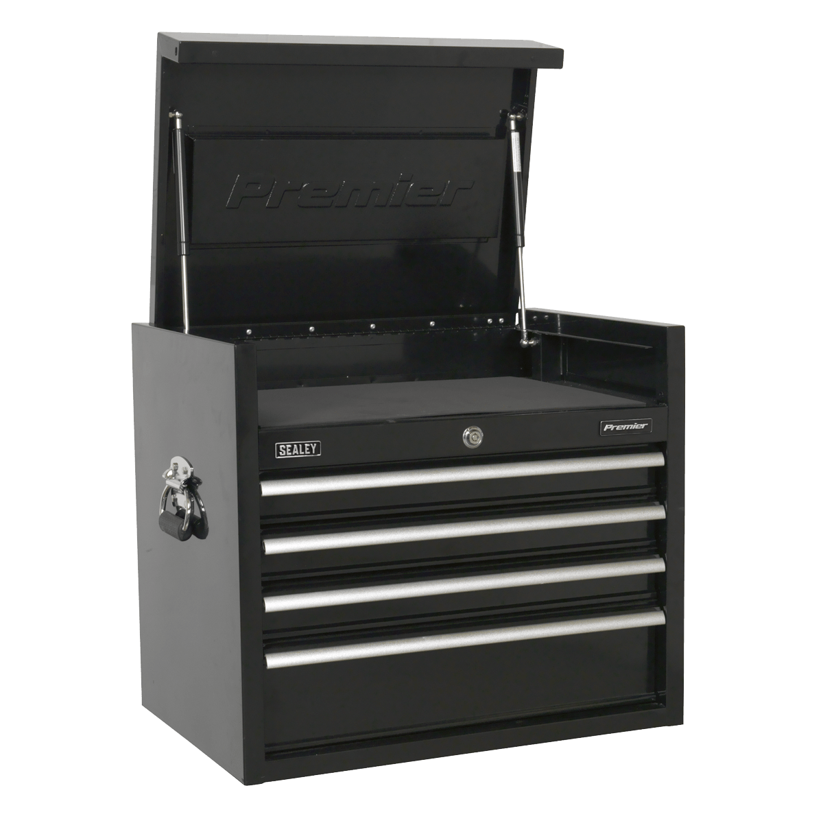Sealey PTB66004 Premier™ Heavy-Duty Topchest 4 Drawer 660mm - Black - PTB66004 - Sealey Tools UK - Trade Counter Direct