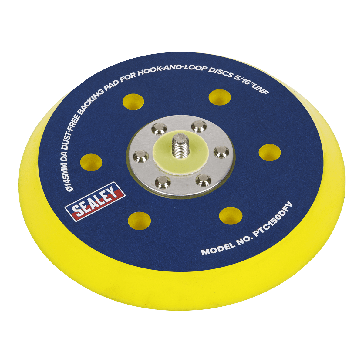 Sealey PTC150DFV DA Dust - Free Backing Pad for Hook - and - Loop Discs Ø145mm 5/16"UNF - PTC150DFV - Sealey Tools UK - Trade Counter Direct