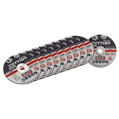 Sealey PTC/3CT10 75 x 1.2mm Cutting Disc 10mm Bore - Pack of 10 - PTC/3CT10 - Sealey Tools UK - Trade Counter Direct