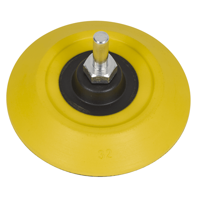 Sealey PTC75HLM 75mm Hook-and-Loop Backing Pad on 6mm Shaft - PTC75HLM - Sealey Tools UK - Trade Counter Direct